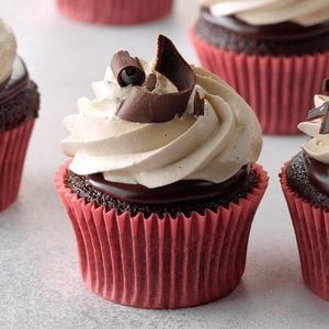Chocolate ganache peanut butter cupcakes
