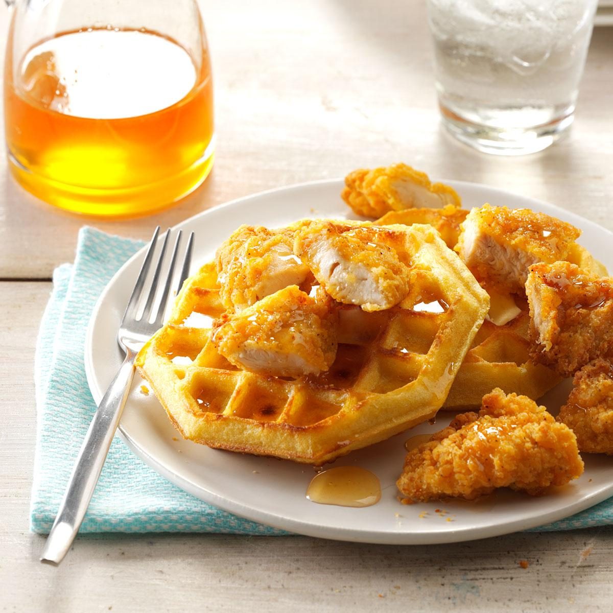 Chicken and waffles