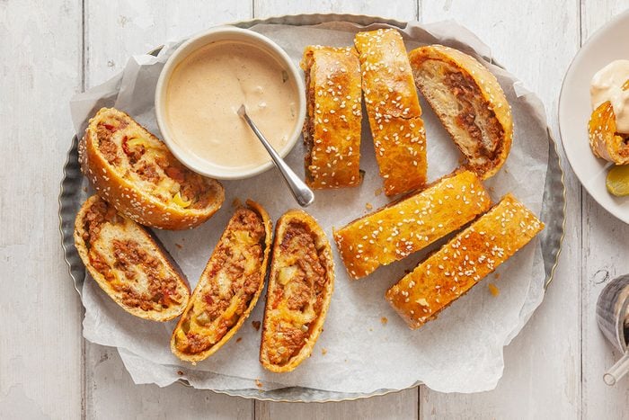 Garbage Bread served in a plate, ready to eat