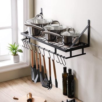 Kes 30 Inch Kitchen Pan Pot Rack Wall Ecomm Via Amazon.com